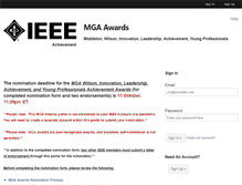 Tablet Screenshot of mga-awards.myreviewroom.com